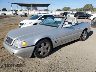 1999 Mercedes-Benz SL-Class with VIN WDBFA68FXXF174165, listed as a Copart auction lot 81608314 with 0 mi miles and Salvage Title. Bid and sale history available at carsss.com. Image 1.