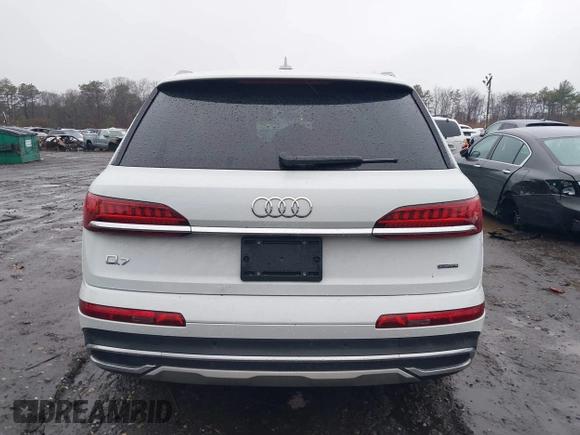 2023 Audi Q7 Premium with VIN WA1ACBF72PD009565, listed as a IAAI auction lot 41022701 with 20,558 mi miles and . Bid and sale history available at DreamBid. Image 15.
