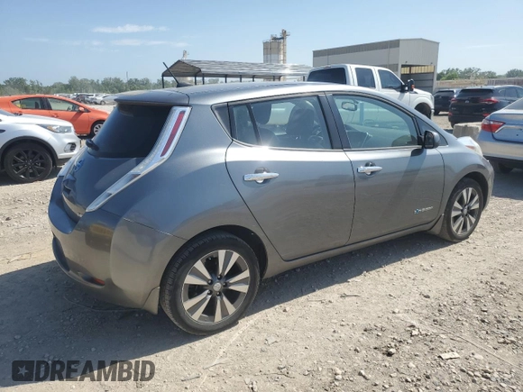 2015 Nissan LEAF S with VIN 1N4AZ0CP7FC305804, listed as a Copart auction lot 61262525 with 68,724 mi miles and Salvage title. Bid and sale history available at DreamBid. Image 3.