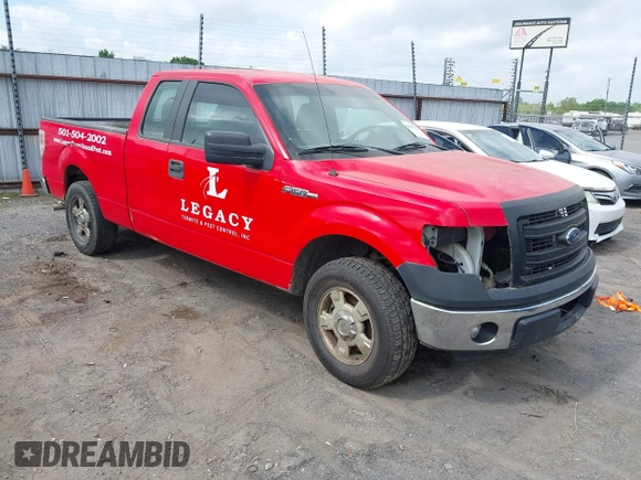 2013 Ford F-150 XL with VIN 1FTEX1CM2DKG41117, listed as a IAAI auction lot 42035732 with 1 mi miles. Bid and sale history available at carsss.com. Image 1.