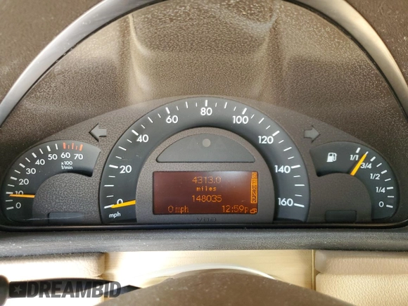 2002 Mercedes-Benz C 230/260/280/320 с VIN WDBRF61J32F155270, выставлен на аукционе Copart как лот 58742125 с пробегом 148 035 миль миль и Списание • Salvage title. История ставок и продаж доступна на DreamBid. Изображение 9.