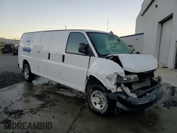 2021 Chevrolet Express Cargo with VIN 1GCWGBFP0M1206747, listed as a Copart auction lot 82701894 with Not provided miles and Salvage title. Bid and sale history available at DreamBid. Image 14.