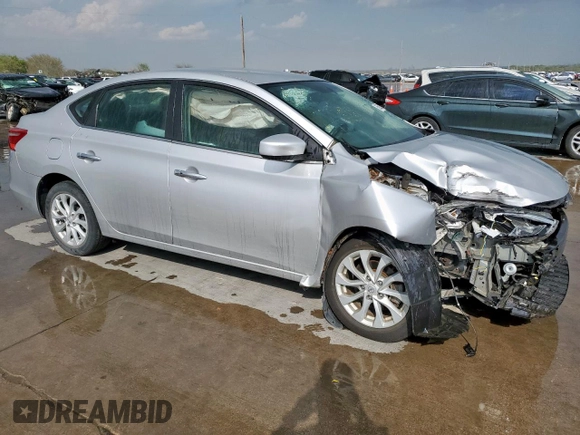 2019 Nissan Sentra S with VIN 3N1AB7AP6KY356483, listed as a Copart auction lot 50626135 with 48,195 mi miles and Salvage Title. Bid and sale history available at carsss.com. Image 4.