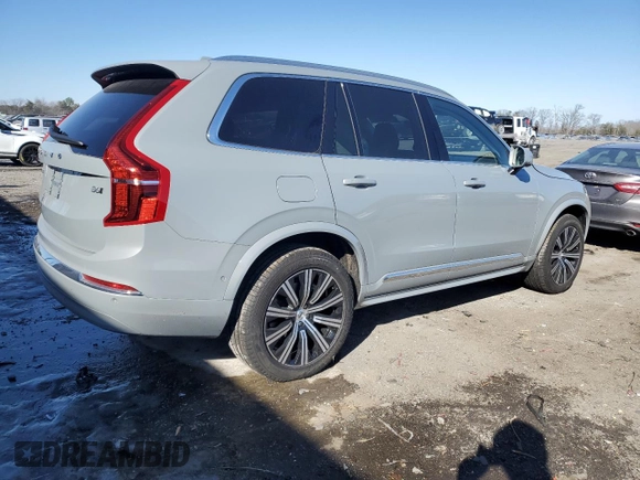 2025 Volvo XC90 Plus with VIN YV4062PE6S1342087, listed as a Copart auction lot 43110805 with 3,766 mi miles and Clean Title. Bid and sale history available at DreamBid. Image 3.