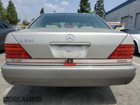 1994 Mercedes-Benz S 320 with VIN WDBGA32EXRA162522, listed as a Copart auction lot 55530585 with 83,025 mi miles and Clean Title. Bid and sale history available at DreamBid. Image 6.