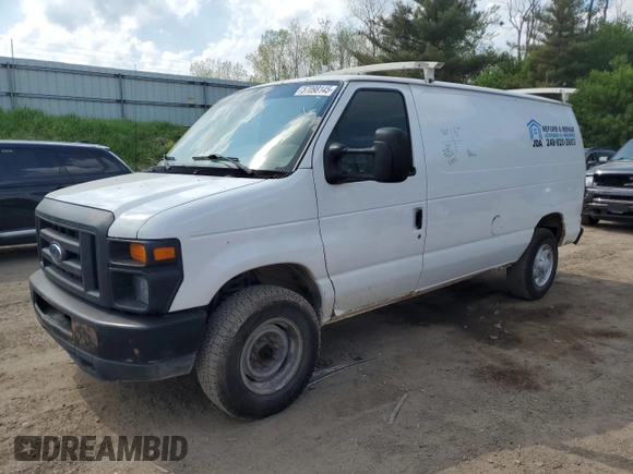 2013 Ford Econoline Cargo Commercial with VIN 1FTNE2EW6DDA33129, listed as a Copart auction lot 57098145 with 125,302 mi miles and Clean title. Bid and sale history available at DreamBid. Image 1.