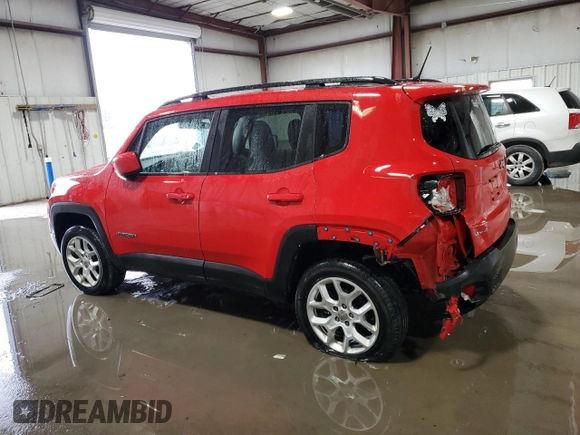 2017 Jeep Renegade Altitude with VIN ZACCJBBBXHPF84837, listed as a Copart auction lot 43204725 with 115,368 mi miles and Salvage Title. Bid and sale history available at carsss.com. Image 2.