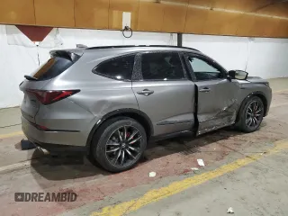 2023 Acura MDX Type S w/Advance Package with VIN 5J8YD8H8XPL004017, listed as a Copart auction lot 45184035 with 0 mi miles and Salvage Title. Bid and sale history available at carsss.com. Image 3.
