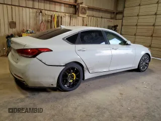 2017 Genesis G80 3.8L z VIN KMHGN4JE6HU206019, wystawiony jako Copart lot #61050945 z przebiegiem 120 096 mil mil oraz Szkoda całkowita • Salvage title. Historia ofert i sprzedaży dostępna na DreamBid. Obrazek 3.