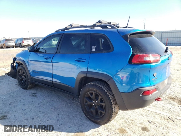 2018 Jeep Cherokee Trailhawk with VIN 1C4PJMBB2JD529915, listed as a Copart auction lot 87686525 with 107,184 mi miles and Salvage Title. Bid and sale history available at carsss.com. Image 2.