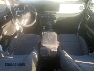 2025 Jeep Wrangler Sahara with VIN 1C4PJXENXSW500496, listed as a Copart auction lot 41934515 with 6,265 mi miles and Salvage Title. Bid and sale history available at DreamBid. Image 8.