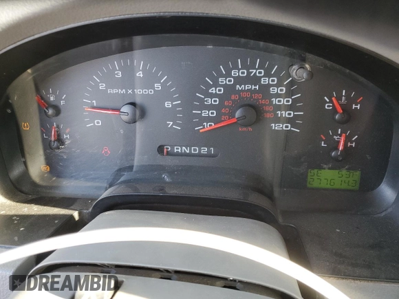 2008 Ford F-150 XL with VIN 1FTVX12588KC51879, listed as a Copart auction lot 86144704 with 277,614 mi miles and Salvage title. Bid and sale history available at DreamBid. Image 9.