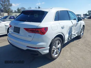 2023 Audi Q3 S line Premium Plus with VIN WA1EECF31P1116199, listed as a IAAI auction lot 41560100 with 18,375 mi miles. Bid and sale history available at carsss.com. Image 4.