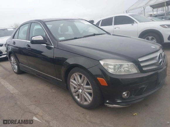 2009 Mercedes-Benz C-Class 3.0L Sport with VIN WDDGF54X19F207143, listed as a IAAI auction lot 41718227 with 128,147 mi miles. Bid and sale history available at carsss.com. Image 1.