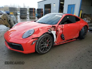 2024 Porsche 911 Carrera S with VIN WP0AB2A96RS219361, listed as a Copart auction lot 87892865 with 3,412 mi miles and Salvage Title. Bid and sale history available at carsss.com. Image 1.