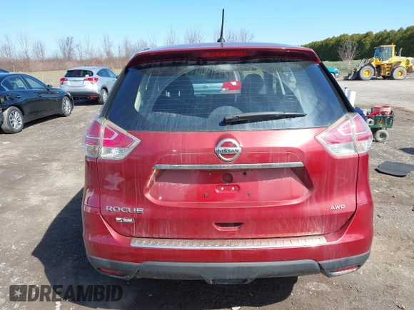 2016 Nissan Rogue SV with VIN KNMAT2MV7GP606961, listed as a IAAI auction lot 41964530 with 147,671 mi miles. Bid and sale history available at carsss.com. Image 17.