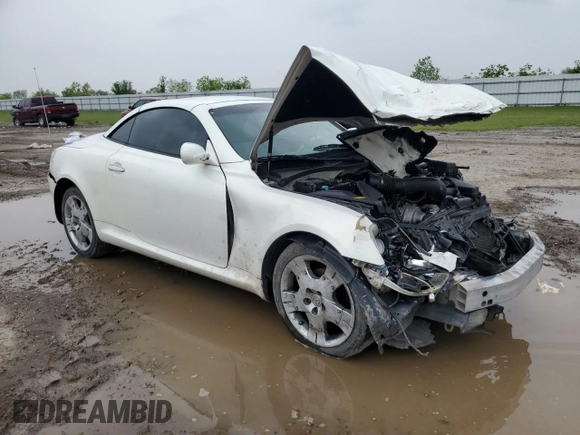 2005 Lexus SC 430 with VIN JTHFN48Y250063183, listed as a Copart auction lot 50456515 with Not Provided miles and Salvage Title. Bid and sale history available at DreamBid. Image 4.