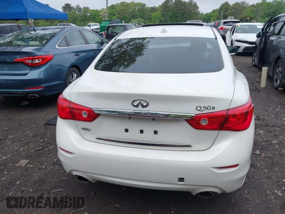 2015 Infiniti Q50 Premium with VIN JN1BV7AR1FM405143, listed as a IAAI auction lot 42267204 with 120,886 mi miles and . Bid and sale history available at DreamBid. Image 16.