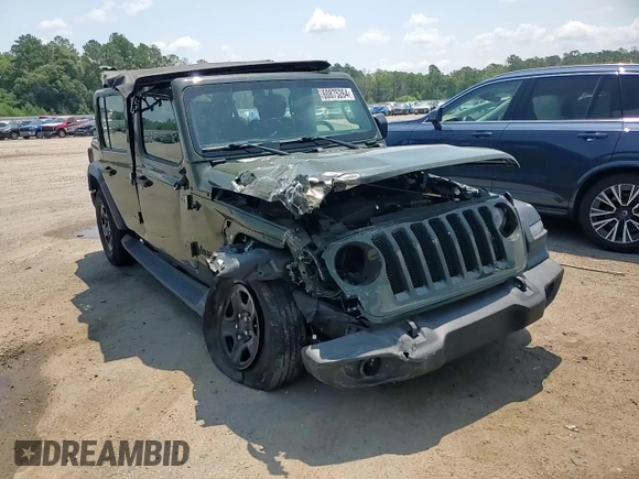 2021 Jeep Wrangler Unlimited Sport with VIN 1C4HJXDG6MW737612, listed as a Copart auction lot 60875264 with 29,220 mi miles and Salvage title. Bid and sale history available at DreamBid. Image 11.