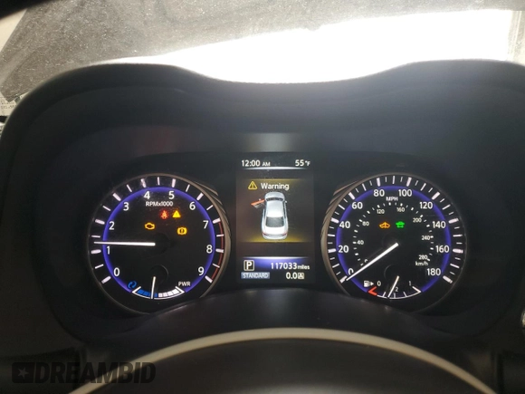 2014 Infiniti Q50 Hybrid Sport with VIN JN1AV7AP9EM691381, listed as a Copart auction lot 48212025 with 117,033 mi miles and Clean Title. Bid and sale history available at carsss.com. Image 9.