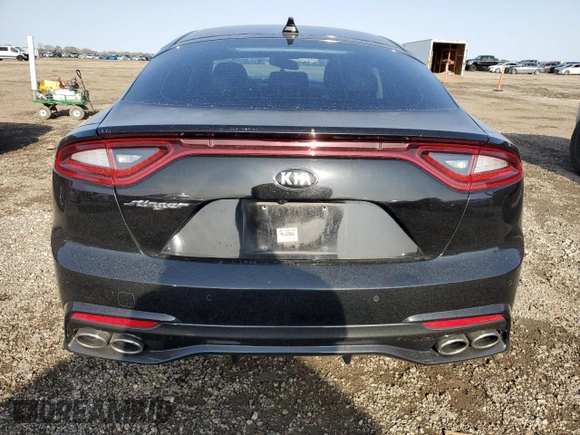 2018 Kia Stinger Premium with VIN KNAE25LA7J6014393, listed as a Copart auction lot 45012435 with 70,021 mi miles and Salvage Title. Bid and sale history available at DreamBid. Image 6.