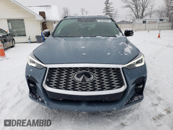 2022 Infiniti QX55 Sensory with VIN 3PCAJ5L38NF101543, listed as a Copart auction lot 86468694 with 45,409 mi miles and Salvage title. Bid and sale history available at DreamBid. Image 5.