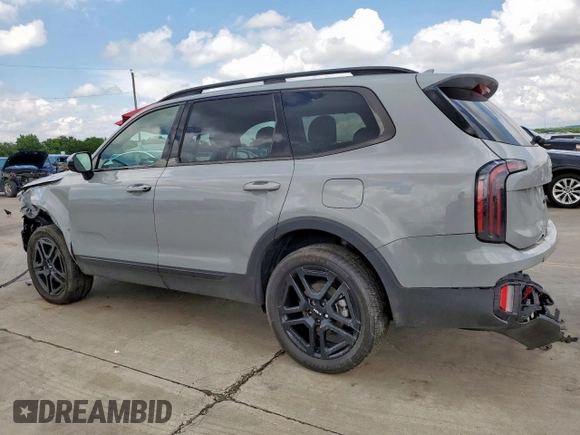 2024 Kia Telluride SX X-Line with VIN 5XYP5DGC0RG559059, listed as a Copart auction lot 64821515 with 15,839 mi miles and Salvage title. Bid and sale history available at DreamBid. Image 2.