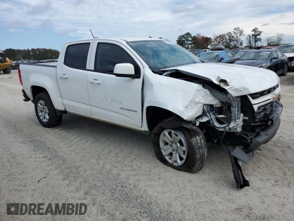 2022 Chevrolet Colorado 2WD LT with VIN 1GCGSCEA8N1312905, listed as a Copart auction lot 78178324 with 24,093 mi miles and Salvage title. Bid and sale history available at DreamBid. Image 4.