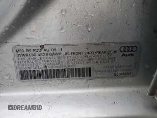2012 Audi A4 Premium Plus с VIN WAUHFAFL8CN009705, выставлен на аукционе Copart как лот 50397665 с пробегом 119 248 миль миль и Списание • Salvage title. История ставок и продаж доступна на DreamBid. Изображение 12.