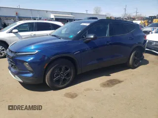 2023 Chevrolet Blazer LT z VIN 3GNKBHR49PS140971, wystawiony jako Copart lot #53527345 z przebiegiem 18 592 mil mil oraz Szkoda całkowita • Salvage title. Historia ofert i sprzedaży dostępna na DreamBid. Obrazek 1.