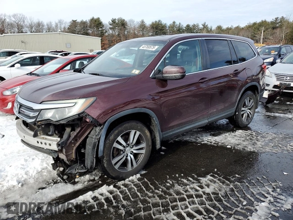 2016 Honda Pilot EX-L with VIN 5FNYF6H73GB037481, listed as a Copart auction lot 43769575 with 183,059 mi miles and Salvage Title. Bid and sale history available at carsss.com. Image 1.