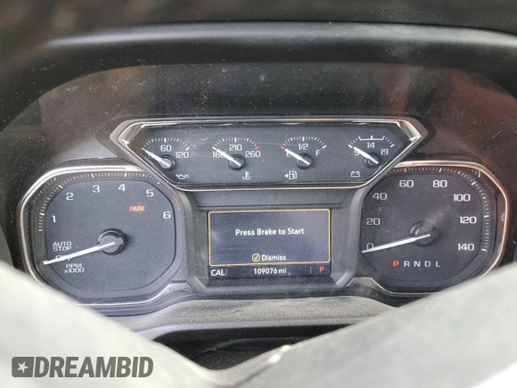 2021 GMC Sierra 1500 with VIN 1GTV9CET2MZ426001, listed as a Copart auction lot 80933594 with 109,076 mi miles and Salvage Title. Bid and sale history available at DreamBid. Image 9.