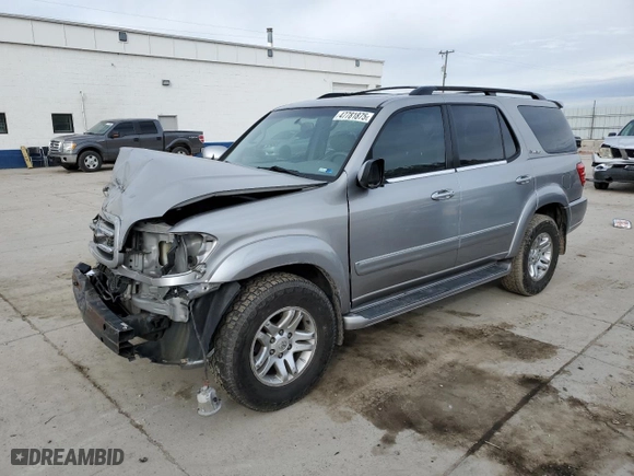 2003 Toyota Sequoia Limited with VIN 5TDBT48A53S166018, listed as a Copart auction lot 47781875 with 201,072 mi miles and Salvage Title. Bid and sale history available at carsss.com. Image 1.