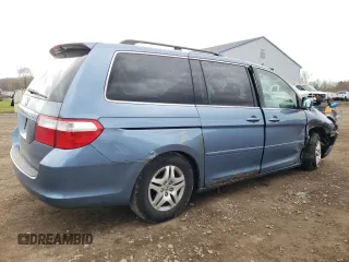 2007 Honda Odyssey EX-L with VIN 5FNRL38777B095914, listed as a Copart auction lot 53208585 with 254,710 mi miles and Salvage Title. Bid and sale history available at carsss.com. Image 3.