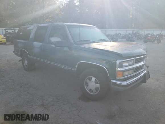 1997 Chevrolet Suburban with VIN 3GNEC16R6VG167319, listed as a Copart auction lot 77485194 with 188,479 mi miles and Salvage Title. Bid and sale history available at carsss.com. Image 4.