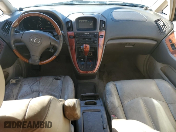 2003 Lexus RX 300 with VIN JTJGF10U330156962, listed as a Copart auction lot 80481424 with 214,509 mi miles and Clean Title. Bid and sale history available at carsss.com. Image 8.