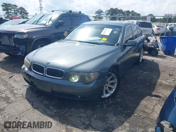 2005 BMW 7 Series with VIN WBAGL63515DP74478, listed as a IAAI auction lot 41801754 with 132,789 mi miles and . Bid and sale history available at DreamBid. Image 2.