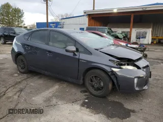 2012 Toyota Prius One with VIN JTDKN3DU1C5425677, listed as a Copart auction lot 52380585 with 0 mi miles and Salvage Title. Bid and sale history available at carsss.com. Image 4.