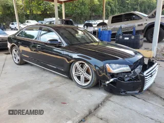 2013 Audi A8 4.0L z VIN WAUR2AFD5DN009591, wystawiony jako Copart lot #63635535 z przebiegiem 159 321 mil mil oraz Czysty tytuł • Clean title. Historia ofert i sprzedaży dostępna na DreamBid. Obrazek 4.