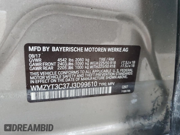 2018 MINI Countryman Cooper S with VIN WMZYT3C37J3D99610, listed as a Copart auction lot 74828654 with 48,243 mi miles and Salvage Title. Bid and sale history available at carsss.com. Image 14.