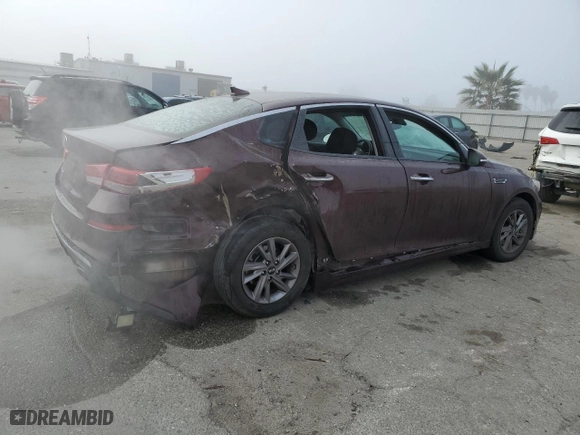 2020 Kia Optima SE with VIN 5XXGT4L31LG403653, listed as a Copart auction lot 83955524 with 65,990 mi miles and Salvage Title. Bid and sale history available at carsss.com. Image 3.