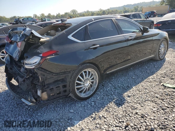 2017 Genesis G80 3.8L with VIN KMHGN4JE0HU176175, listed as a Copart auction lot 72131724 with 145,956 mi miles and Salvage Title. Bid and sale history available at carsss.com. Image 3.