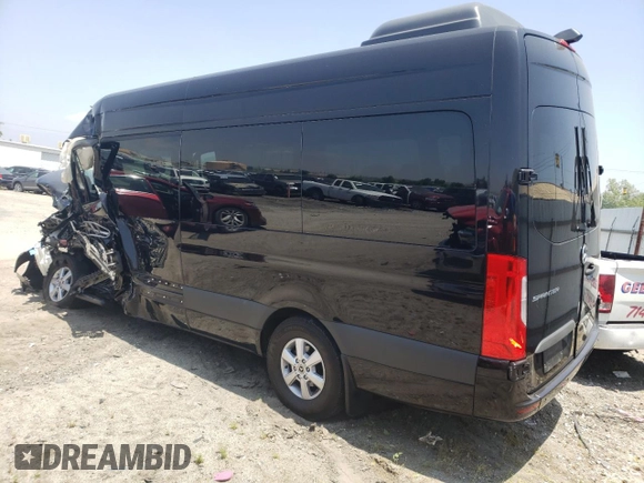 2023 Mercedes-Benz Sprinter Passenger with VIN W1Z4NGHY6PT142701, listed as a Copart auction lot 55005784 with Not Provided miles and Salvage Title. Bid and sale history available at carsss.com. Image 2.