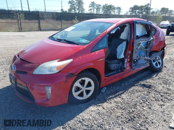 2012 Toyota Prius One with VIN JTDKN3DU7C1511566, listed as a IAAI auction lot 42071435 with 272,827 mi miles. Bid and sale history available at carsss.com. Image 21.
