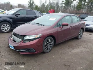 2015 Honda Civic EX with VIN 2HGFB2F85FH503798, listed as a IAAI auction lot 42019022 with 151,109 mi miles and . Bid and sale history available at carsss.com. Image 17.