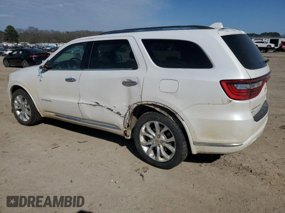 2017 Dodge Durango Citadel with VIN 1C4SDJET9HC703824, listed as a Copart auction lot 46749085 with 157,890 mi miles and Salvage Title. Bid and sale history available at carsss.com. Image 2.