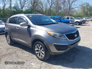 2014 Kia Sportage LX with VIN KNDPBCAC3E7587943, listed as a IAAI auction lot 42092903 with 153,483 mi miles and . Bid and sale history available at carsss.com. Image 1.