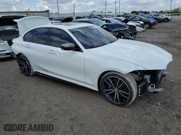 2020 BMW 3 Series M340i xDrive with VIN WBA5U9C01LA380102, listed as a Copart auction lot 50510943 with 42,942 mi miles and . Bid and sale history available at DreamBid. Image 4.