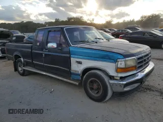 1993 Ford F-150 with VIN 1FTEX15N1PKA67197, listed as a Copart auction lot 82417944 with 0 mi miles and Salvage Title. Bid and sale history available at carsss.com. Image 4.