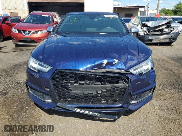2018 Audi S4 Premium Plus with VIN WAUB4AF48JA001810, listed as a Copart auction lot 60475564 with 100,498 mi miles and Salvage Title. Bid and sale history available at carsss.com. Image 5.